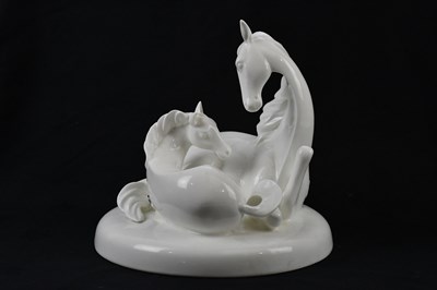 Lot 1615 - ROYAL DOULTON; a figure group, 'The Gift of...