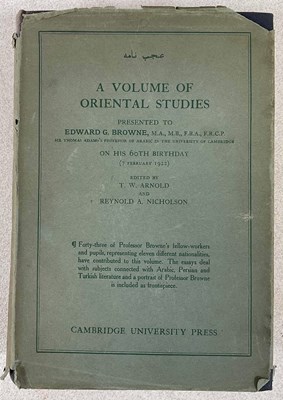Lot 360 - A VOLUME OF ORIENTAL STUDIES; presented to...