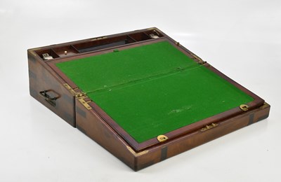 Lot 1314 - A 19th century mahogany brass bound writing...