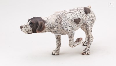 Lot 450 - KEZA RUDGE (born 1966); a raku sculpture of a...