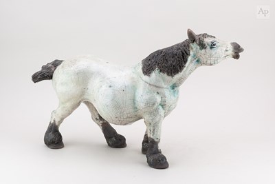 Lot 449 - KEZA RUDGE (born 1966); a large raku sculpture...