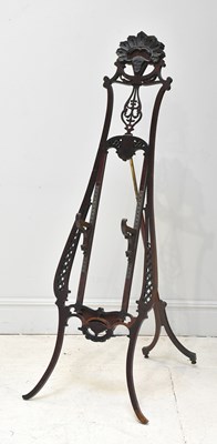 Lot 1104 - A French mahogany easel, 182cm.