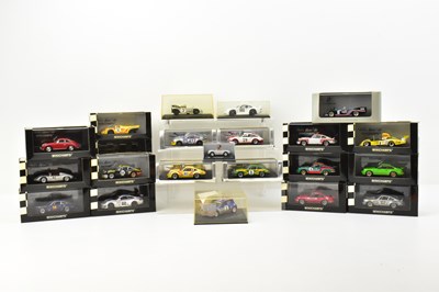 Lot 362 - MINICHAMPS; thirteen boxed 1:43 scale Porsche...