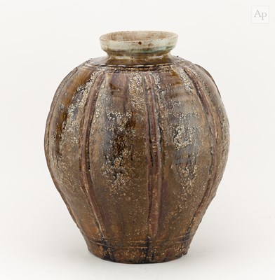 Lot 448 - MIKE DODD (born 1943); a large stoneware jar...