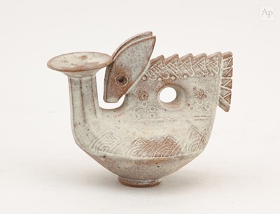 Lot 259 - IAN GODFREY (1942-1992); a stoneware pilgrim...