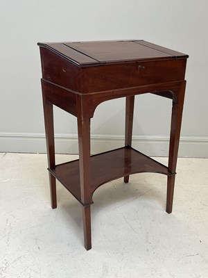 Lot 1254 - A Victorian mahogany clerk's desk, the sloping...
