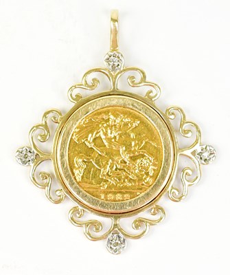 Lot 1440 - An Elizabeth II half sovereign, 1982, in a 9ct...