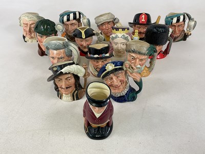 Lot 303 - ROYAL DOULTON; a group of character jugs,...