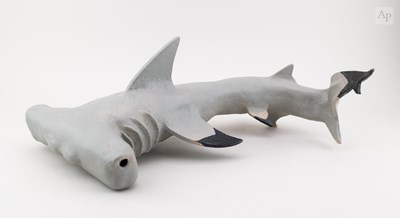 Lot 630 - SOPHIE LINEGAR; a stoneware sculpture of a...
