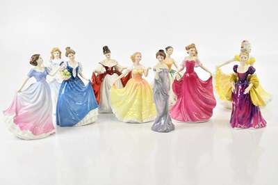 Lot 2449 - ROYAL DOULTON; a collection of ten figures...