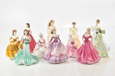Lot 2453 - COALPORT; a collection of eleven figures...
