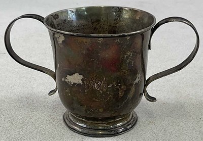 Lot 431 - An 18th century hallmarked silver porringer...