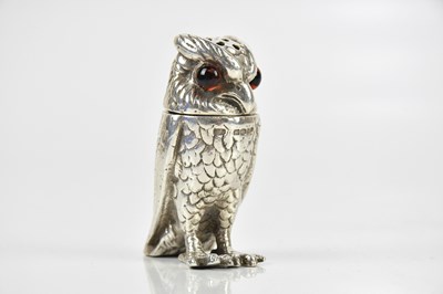 Lot 2336 - E & J; an Elizabeth II hallmarked silver owl...