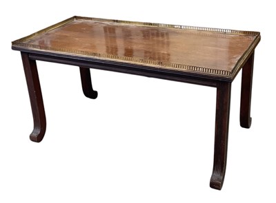 Lot 14 - An interesting circa 1900 mahogany rectangular...