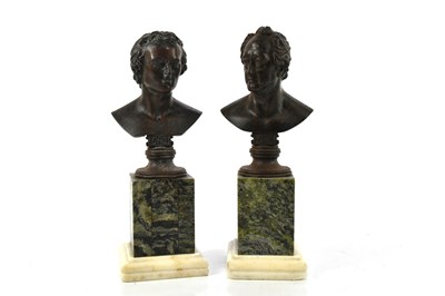 Lot 1606 - AFTER LEONHARD POSCH; a pair of cast iron...