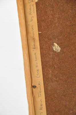 Lot 2687 - ALBIN TROWSKI; oil on board, study of seahorse,...
