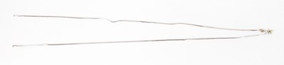 Lot 1430 - An 18ct white gold slinky chain, approx. 4.9g...