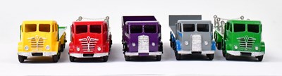Lot 332 - DINKY SUPERTOYS; five Foden lorries, made in...