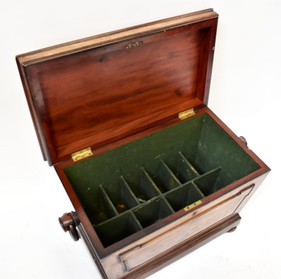 Lot 41 - A 19th century mahogany wine cooler of...