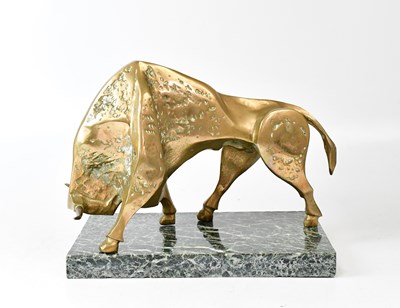 Lot 410 - BRIAN BURGESS (20th century); a bronze model...