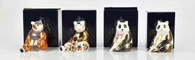 Lot 2421 - ROYAL CROWN DERBY; a group of four...