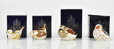 Lot 2475 - ROYAL CROWN DERBY; a collection of four...