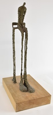 Lot 618 - IN THE STYLE OF ALBERTO GIACOMETTI; a bronze...