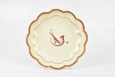 Lot 1684 - WEDGWOOD; an 18th century creamware plate with...