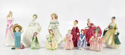 Lot 1577 - ROYAL DOULTON; eleven figures comprising...