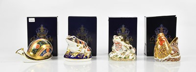 Lot 2466 - ROYAL CROWN DERBY; a collection of four...