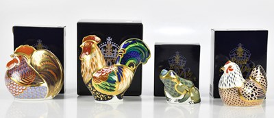 Lot 2469 - ROYAL CROWN DERBY; a collection of four...