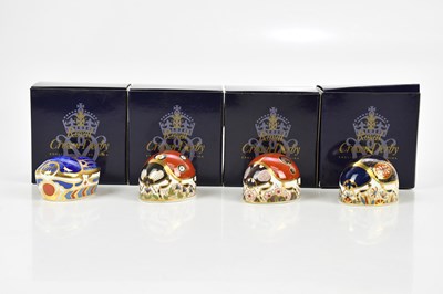 Lot 2515 - ROYAL CROWN DERBY; a collection of four...