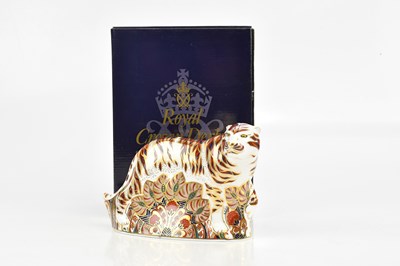 Lot 2444 - ROYAL CROWN DERBY; a 'Bengal Tiger'...