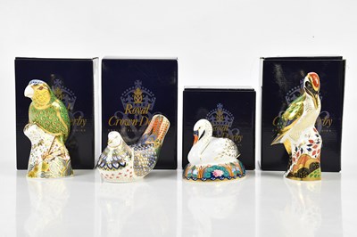Lot 2439 - ROYAL CROWN DERBY; a collection of four...
