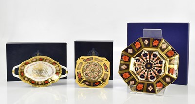 Lot 2551 - ROYAL CROWN DERBY; a 1128 Imari pattern...