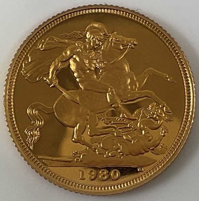 Lot 558 - An Elizabeth II proof sovereign, 1980,...