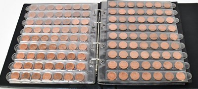Lot 1211 - Three folders of UK half pence, one pence and...