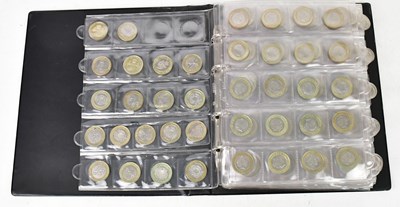 Lot 1228 - A folder containing approximately 281 £1 coins,...
