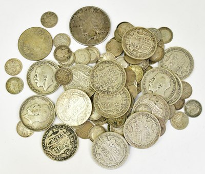Lot 1215 - A collection of silver coinage, to include a...