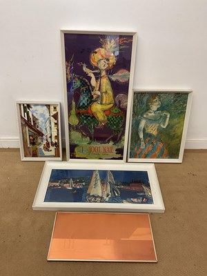 Lot 390 - Five various mid 20th century prints, largest...