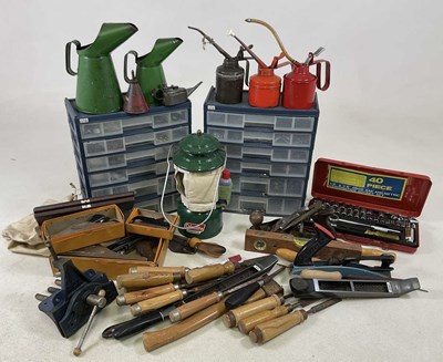 Lot 53 - Wood working tools and equipment, together...