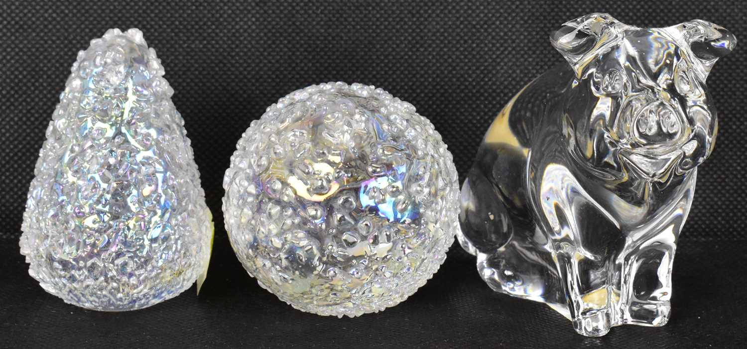 Lot 461 - JOHN DITCHFIELD FOR GLASFORM; two paperweights,...