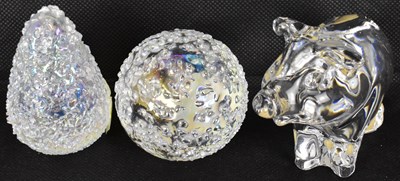 Lot 461 - JOHN DITCHFIELD FOR GLASFORM; two paperweights,...