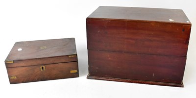 Lot 510 - Four 19th century boxes of varying form,...