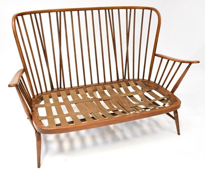 Lot 10 - ERCOL; a mid-20th century stained elm...