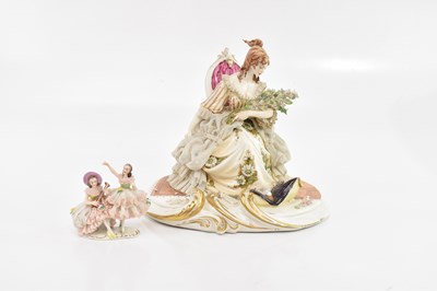 Lot 2522 - CAPODIMONTE; a large figure representing a...