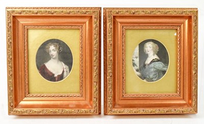 Lot 776 - SIR PETER LELY; a pair of early 19th century...