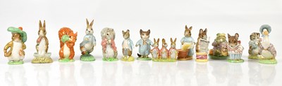 Lot 2523 - BESWICK; fourteen Beatrix Potter figures...