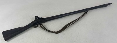 Lot 98 - A French Mutzig flintlock musket with...