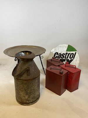 Lot 196 - A group of metalware including a Castrol GTX...